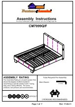 Preview for 1 page of Furniture of America CM7099CK Assembly Instructions Manual