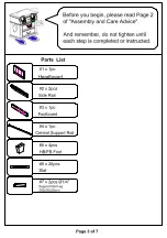 Preview for 3 page of Furniture of America CM7099CK Assembly Instructions Manual