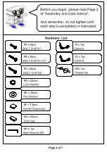 Preview for 4 page of Furniture of America CM7099CK Assembly Instructions Manual