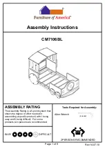 Preview for 1 page of Furniture of America CM7106BL Assembly Instructions Manual