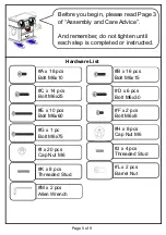 Preview for 5 page of Furniture of America CM7106BL Assembly Instructions Manual