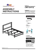 Furniture of America CM7124-F Assembly Instructions Manual preview