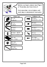 Preview for 9 page of Furniture of America CM7128Q-VN Assembly Instructions Manual