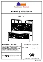 Preview for 1 page of Furniture of America CM7131 Assembly Instructions