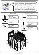 Preview for 4 page of Furniture of America CM7132-T Assembly Instructions Manual