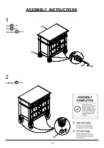 Preview for 6 page of Furniture of America CM7134N Assembly Instructions Manual