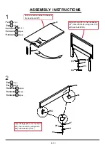 Предварительный просмотр 8 страницы Furniture of America CM7141ECK Assembly Instructions Manual