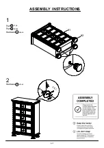 Preview for 6 page of Furniture of America CM7145C Assembly Instructions Manual