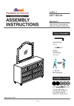 Furniture of America CM7150D-M Assembly Instructions Manual preview