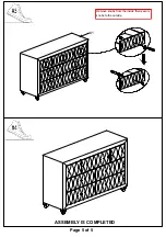 Предварительный просмотр 5 страницы Furniture of America CM7150D Assembly Instructions