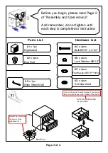 Preview for 3 page of Furniture of America CM7150N Assembly Instructions