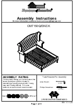 Preview for 1 page of Furniture of America CM7150Q Assembly Instructions Manual