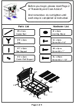 Preview for 4 page of Furniture of America CM7150Q Assembly Instructions Manual