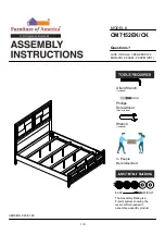 Preview for 1 page of Furniture of America CM7152EK Assembly Instructions Manual