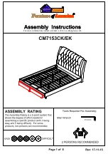 Furniture of America CM7153CK Assembly Instructions Manual preview