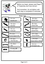 Preview for 3 page of Furniture of America CM7153CK Assembly Instructions Manual