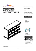 Furniture of America CM7155D Assembly Instructions Manual preview