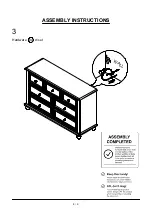 Предварительный просмотр 8 страницы Furniture of America CM7155D Assembly Instructions Manual