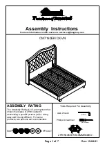 Preview for 1 page of Furniture of America CM7160EK/CK-VN Assembly Instructions Manual