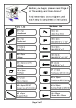 Preview for 3 page of Furniture of America CM7160EK/CK-VN Assembly Instructions Manual