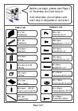 Preview for 3 page of Furniture of America CM7160F/Q-VN Assembly Instructions Manual