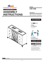 Preview for 1 page of Furniture of America CM7164D Assembly Instructions Manual