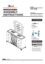 Preview for 1 page of Furniture of America CM7164M Assembly Instructions Manual