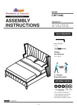 Preview for 1 page of Furniture of America CM7164Q Assembly Instructions Manual