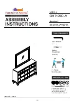 Furniture of America CM7170D-M Assembly Instructions Manual preview