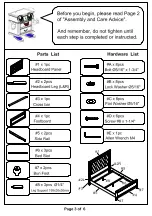 Preview for 3 page of Furniture of America CM7170Q-F Assembly Instructions Manual