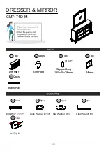 Предварительный просмотр 5 страницы Furniture of America CM7171D-M Assembly Instructions Manual