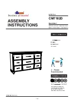 Furniture of America CM7182D Assembly Instructions Manual preview