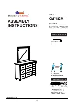 Preview for 1 page of Furniture of America CM7182M Assembly Instructions Manual