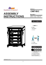 Preview for 1 page of Furniture of America CM7183C Assembly Instructions Manual