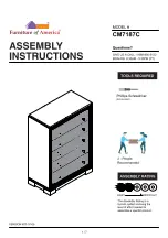 Preview for 1 page of Furniture of America CM7187C Assembly Instructions Manual