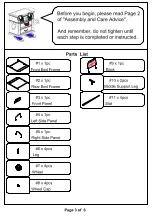 Preview for 3 page of Furniture of America CM7190F Assembly Instructions Manual