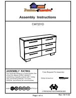 Preview for 1 page of Furniture of America CM7201D Assembly Instructions Manual