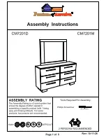 Preview for 5 page of Furniture of America CM7201D Assembly Instructions Manual