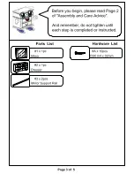 Preview for 7 page of Furniture of America CM7201D Assembly Instructions Manual