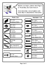 Preview for 9 page of Furniture of America CM7202F Assembly Instructions Manual