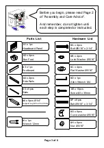 Preview for 3 page of Furniture of America CM7203Q Assembly Instructions Manual