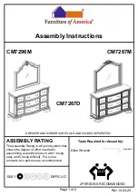 Furniture of America CM7267M Assembly Instructions preview