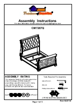 Preview for 1 page of Furniture of America CM7267Q Assembly Instructions