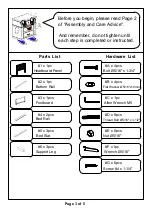 Preview for 3 page of Furniture of America CM7267Q Assembly Instructions