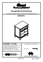 Preview for 1 page of Furniture of America CM7289N Assembly Instructions