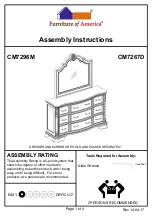 Furniture of America CM7296M Assembly Instructions preview