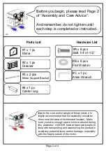 Preview for 3 page of Furniture of America CM7296M Assembly Instructions