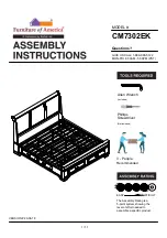 Furniture of America CM7302EK Assembly Instructions Manual preview