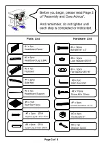 Preview for 3 page of Furniture of America CM7315CK Assembly Instructions Manual