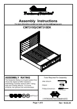 Preview for 1 page of Furniture of America CM7315Q Assembly Instructions Manual